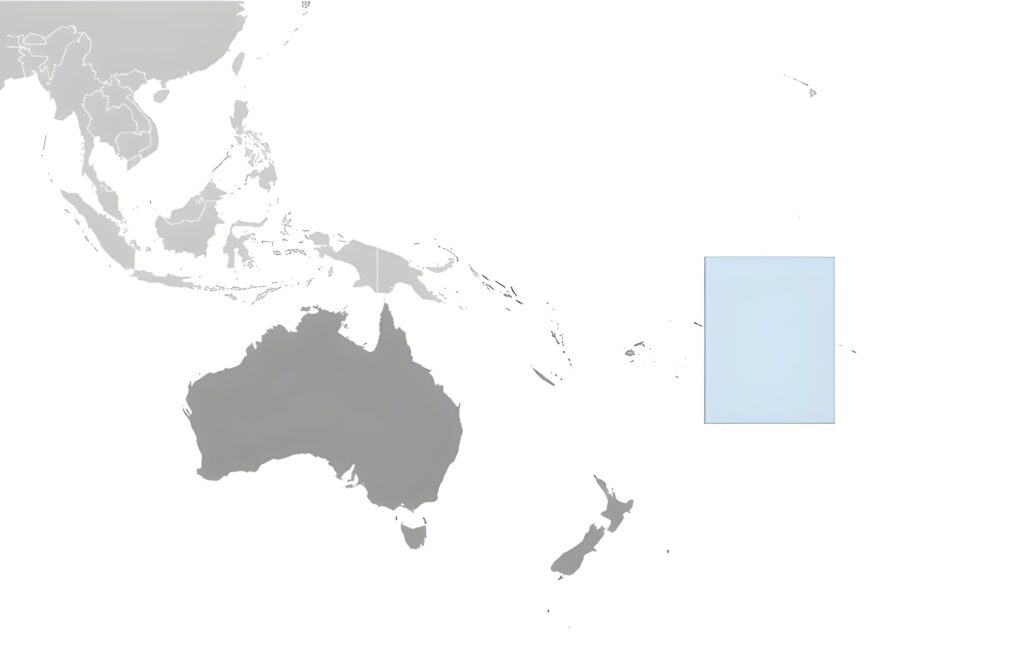 Carte de localisation des Îles Cook