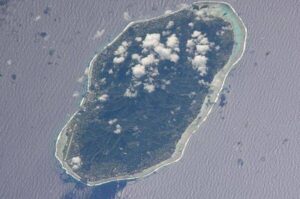 Image satellite de l’île de Rarotonga