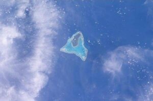 Image satellite de l’île d’Aitutaki