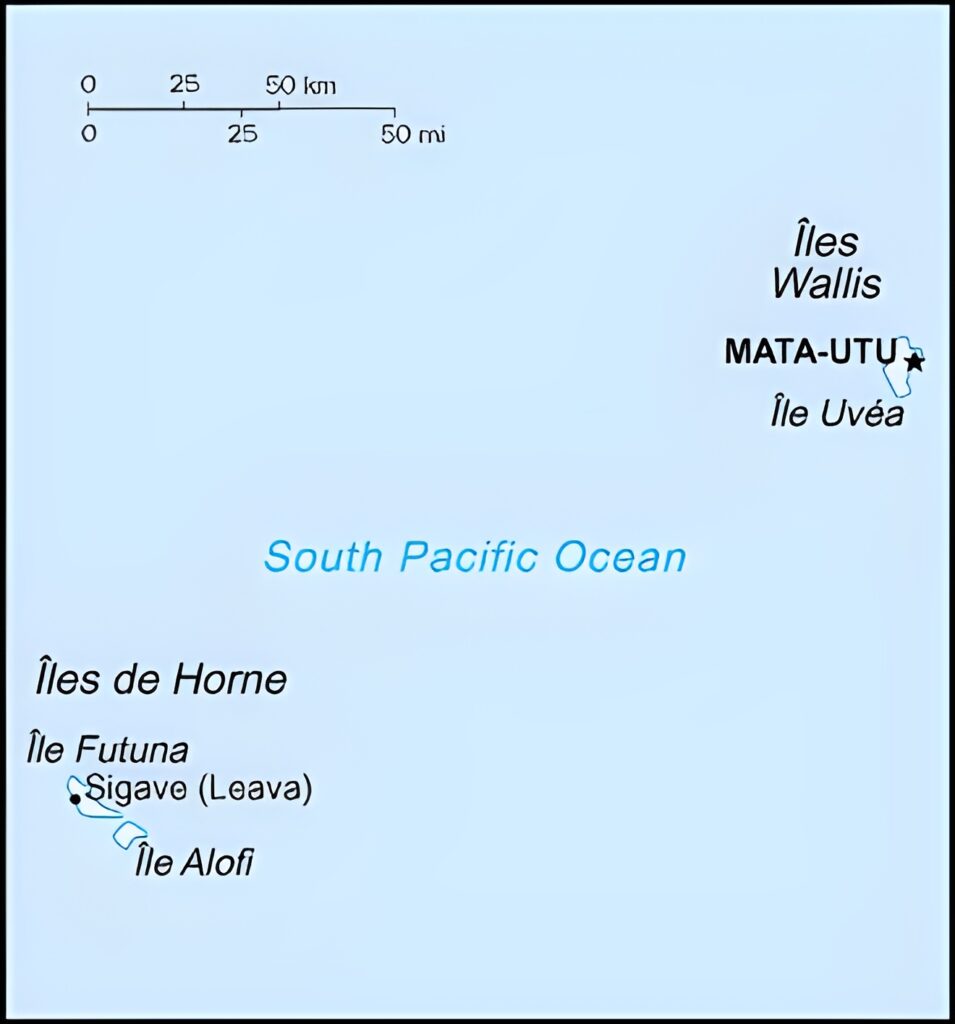 Carte des principales îles de Wallis-et-Futuna