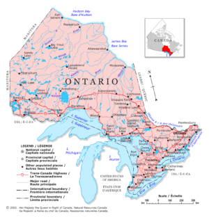Carte de l’Ontario