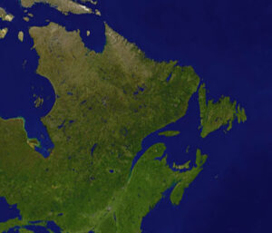 Image satellite du Québec.
