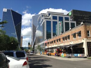 Centre-ville de Regina, Saskatchewan. Scarth Street.