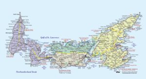 Carte routière de l’Île-du-Prince-Édouard