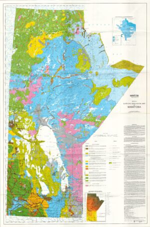 Carte géologique superficielle du Manitoba