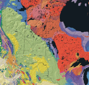 Carte géologique de la Saskatchewan