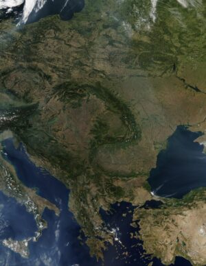 Image satellite de l’Europe centrale