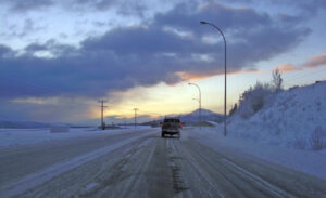 Route de l'Alaska à Whitehorse, Yukon.