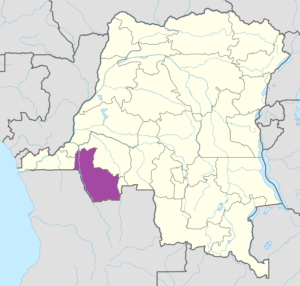 Carte de localisation du Kwango.