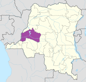 Carte de localisation de Mai-Ndombe.