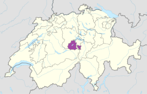 Carte de localisation du canton d'Obwald.