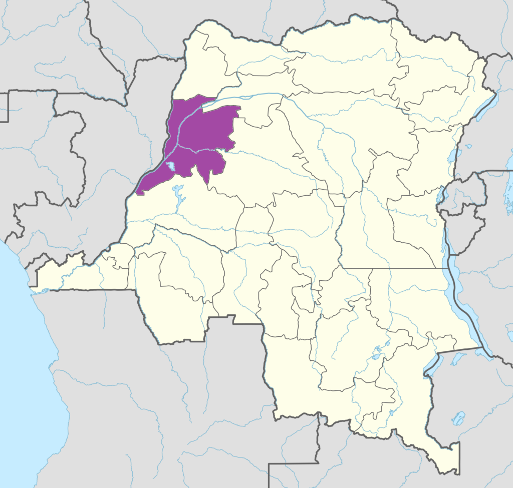 Carte de localisation de la province de l'Équateur.