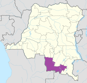 Carte de localisation du Lualaba.
