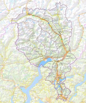 Carte du canton du Tessin