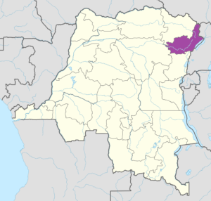Carte de localisation de l'Ituri.