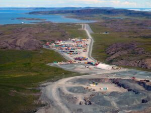 La mine d'or de Hope Bay, l'une des trois principales mines du Nunavut.