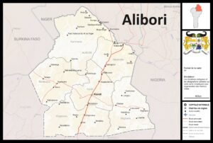 Carte du département de l’Alibori