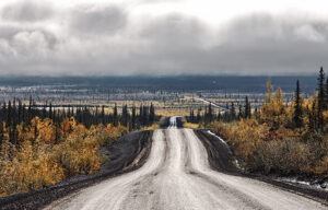 Dempster Highway, au sud d'Inuvik.