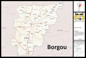 Carte du département du Borgou
