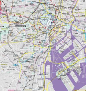 Carte du centre-ville de Tokyo