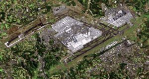 Photo satellite de l'aéroport international de Narita.