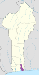 Carte de localisation de l Ouémé.