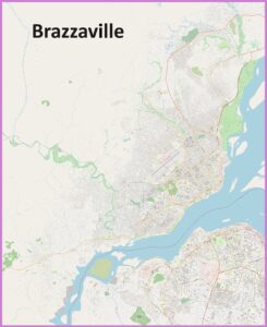 Carte de Brazzaville.