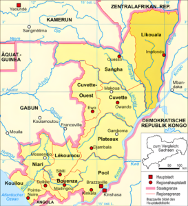 Carte de localisation de la Likouala.