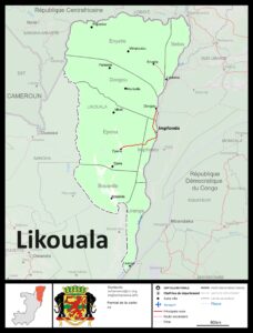 Carte du département de la Likouala.