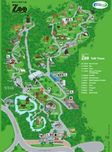 Plan du parc zoologique de Wellington.