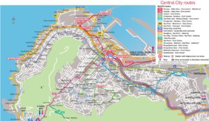 Plan du réseau de bus Myciti de la ville du Cap