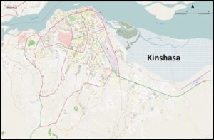 Carte de Kinshasa