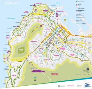 Carte touristique de la ville du Cap