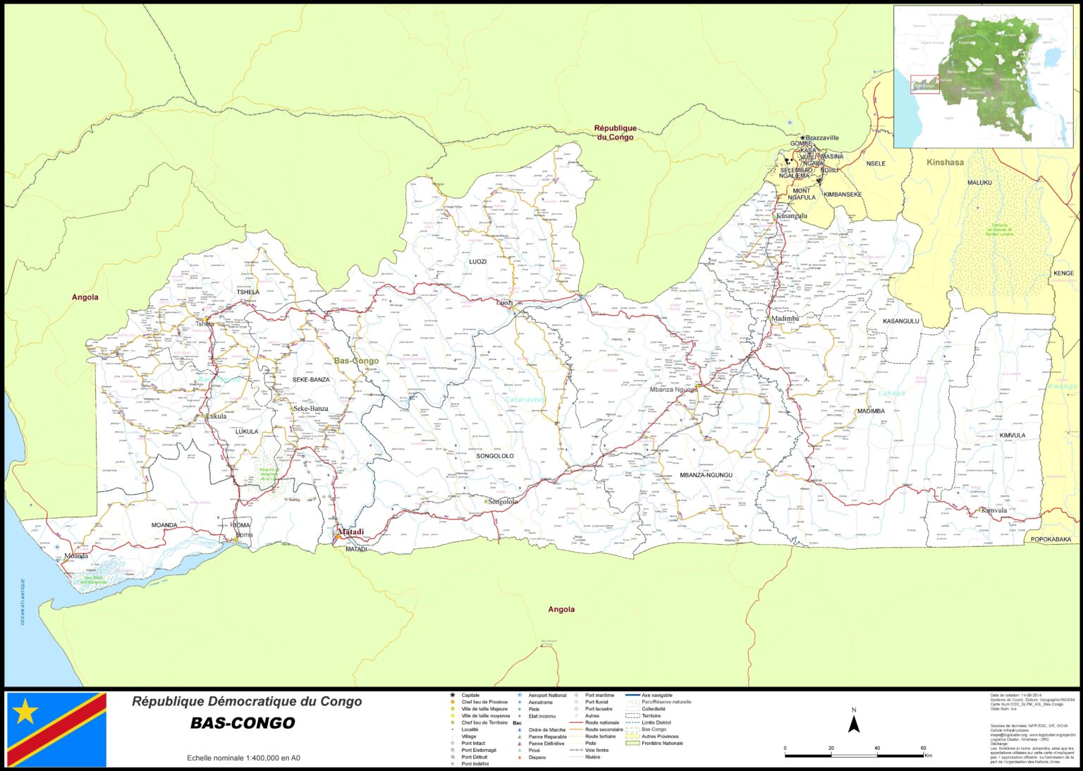 Carte De La Province Du Kongo Central