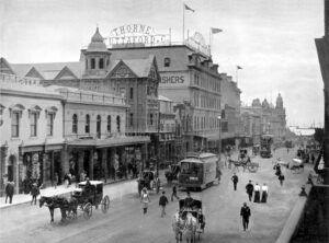 Adderley Street au Cap en 1897.