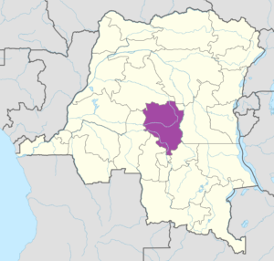 Carte de localisation de la Sankuru.
