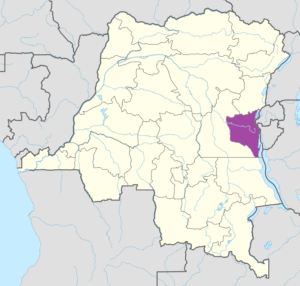 Carte de localisation du Sud-Kivu.