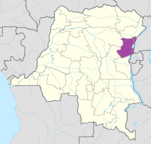 Carte de localisation du Nord-Kivu.