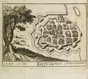 Plan de la ville de Kiev de 1686