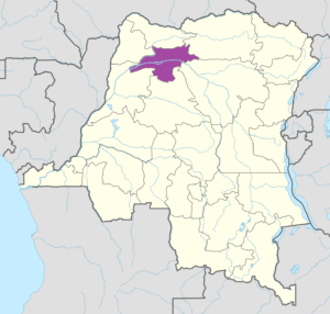 Carte de localisation de la Mongala.