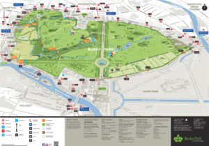 Plan de Bushy Park à Londres.