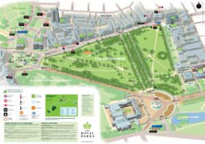 Plan de Green Park à Londres.
