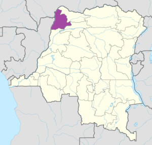 Carte de localisation du Sud-Ubangi.