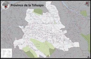 Carte de la province de la Tshuapa