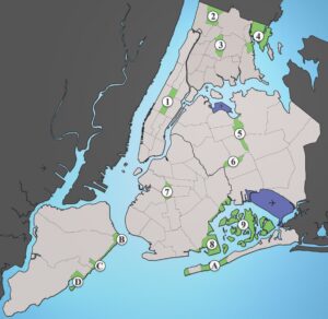 Quels sont les principaux parcs de la ville de New York ?