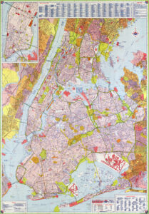 Plan des rues de la ville de New York.