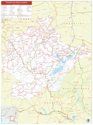 Carte de la province du Haut-Lomami