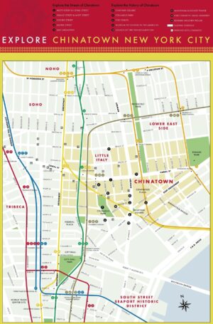 Carte du Chinatown de Manhattan à New York