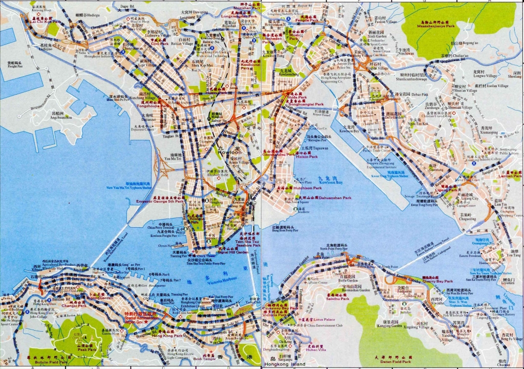 Carte de Hong Kong