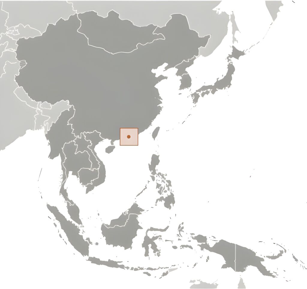 Carte de localisation de Hong Kong
